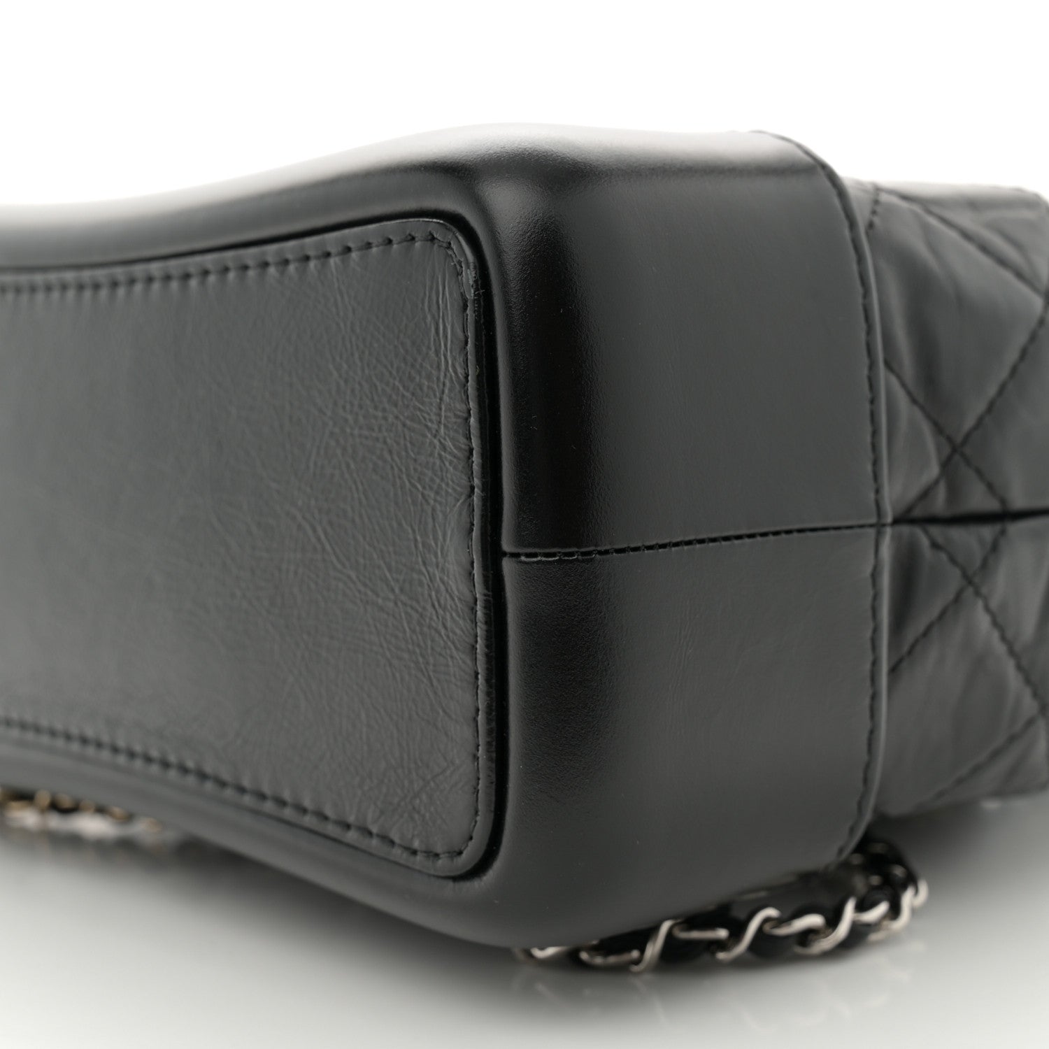 Chanel Aged Calfskin Quilted Small Gabrielle Backpack Black 10 of 11