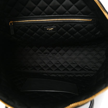 Saint Laurent Calfskin Quilted ES Giant Travel Bag Black 4 of 9