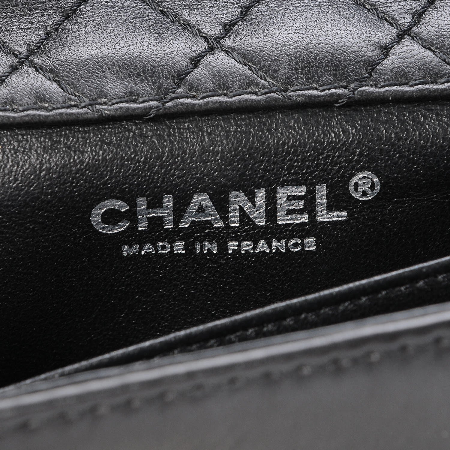 Chanel Lambskin Studded Camellia Embroidered Mini Rectangular Flap Black 6 of 13