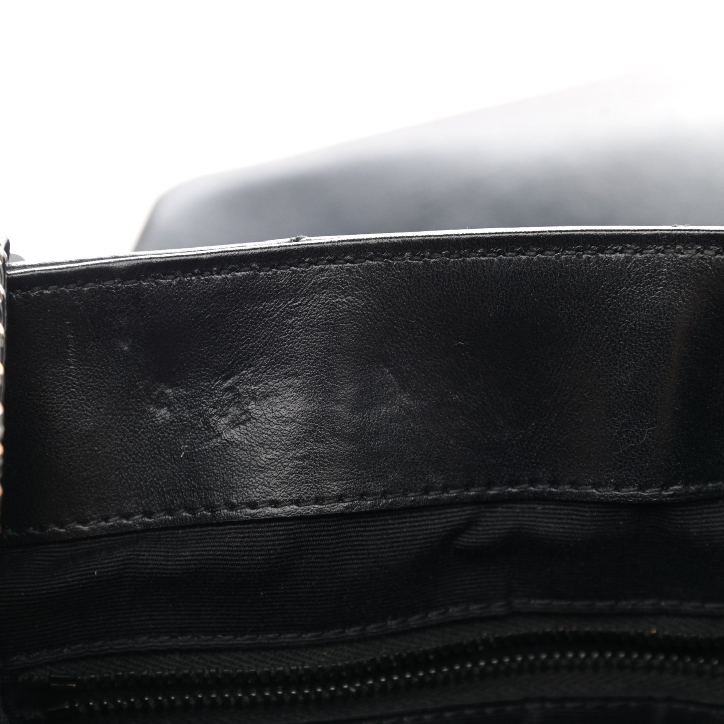 Calfskin Y Quilted Monogram Medium Loulou Chain Satchel Black