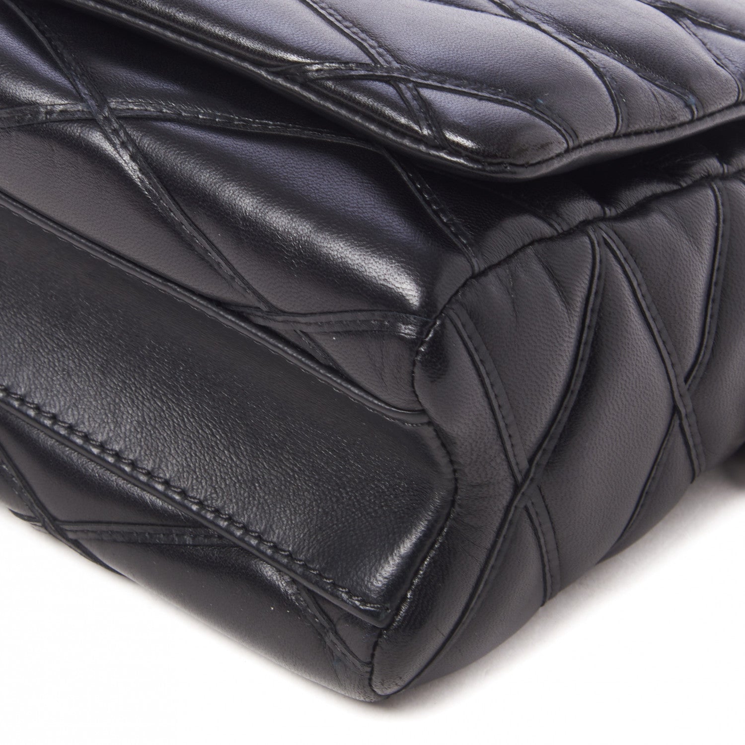 Louis Vuitton Lambskin Malletage GO-14 PM Black 4 of 8