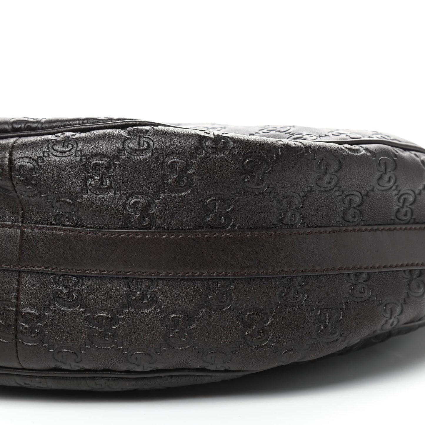 Guccissima Medium GG Twins Hobo Dark Brown