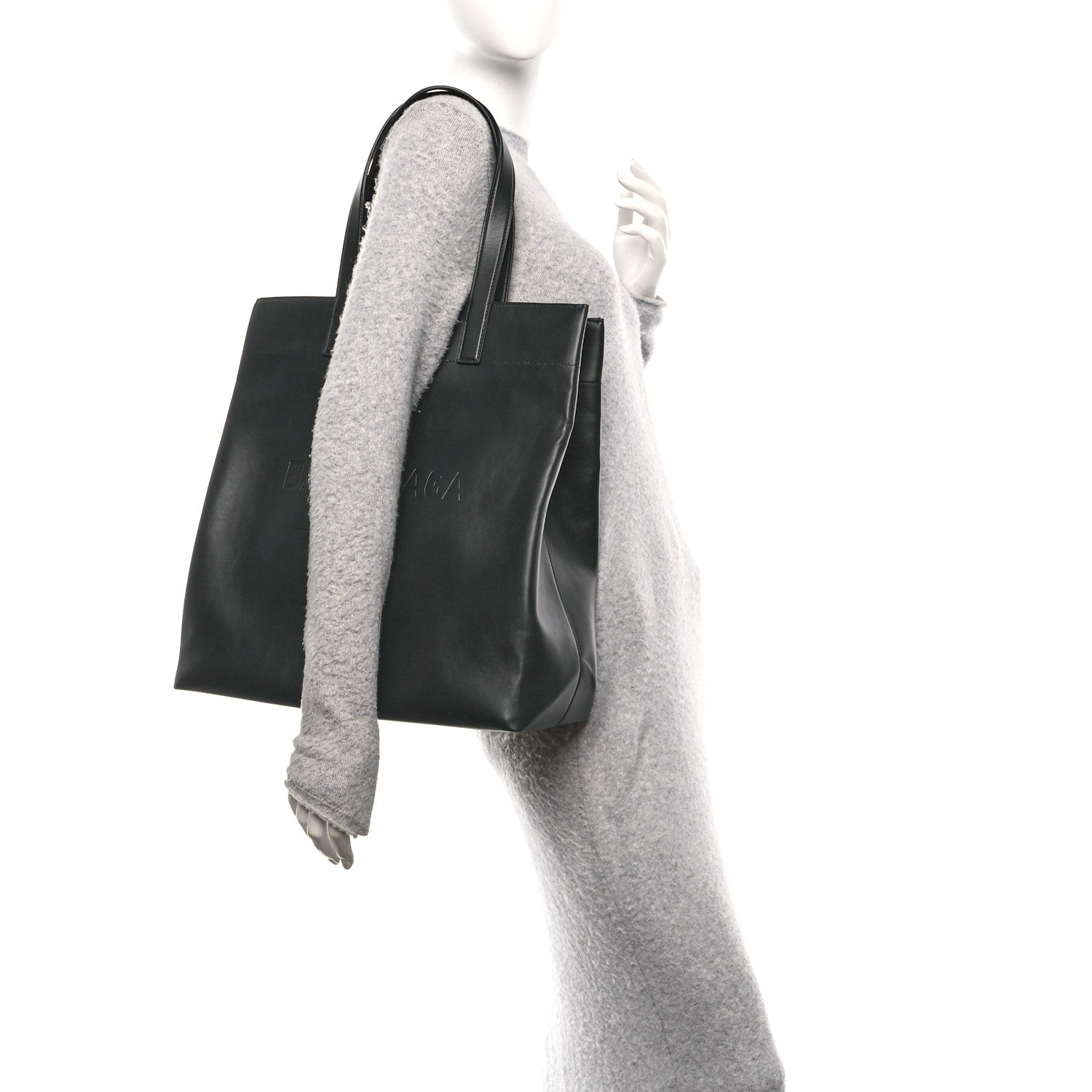 Balenciaga Soft Smooth Calfskin North South Duty Free Tote Black 2 of 10
