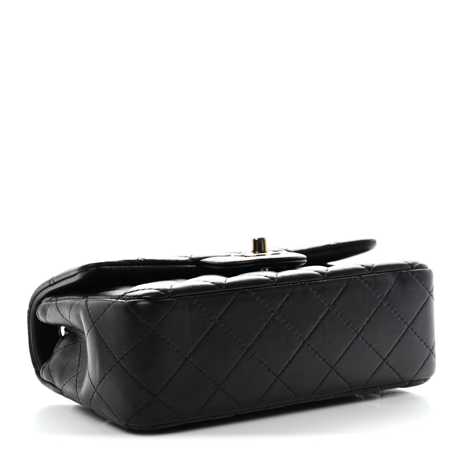 Chanel Lambskin Quilted Mini Rectangular Flap Black 9 of 28