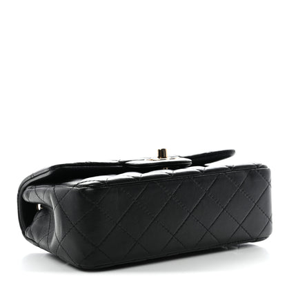 Chanel Lambskin Quilted Mini Rectangular Flap Black 9 of 28