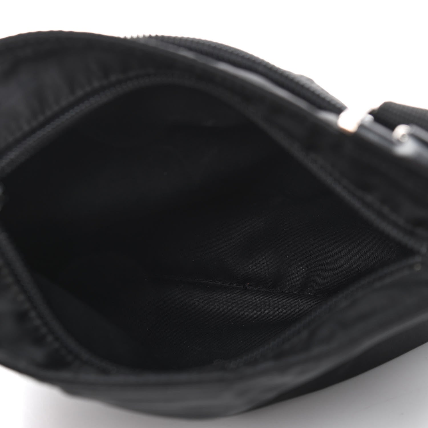 Prada Tessuto Nylon Saffiano Flat Messenger Bag Black 5 of 8