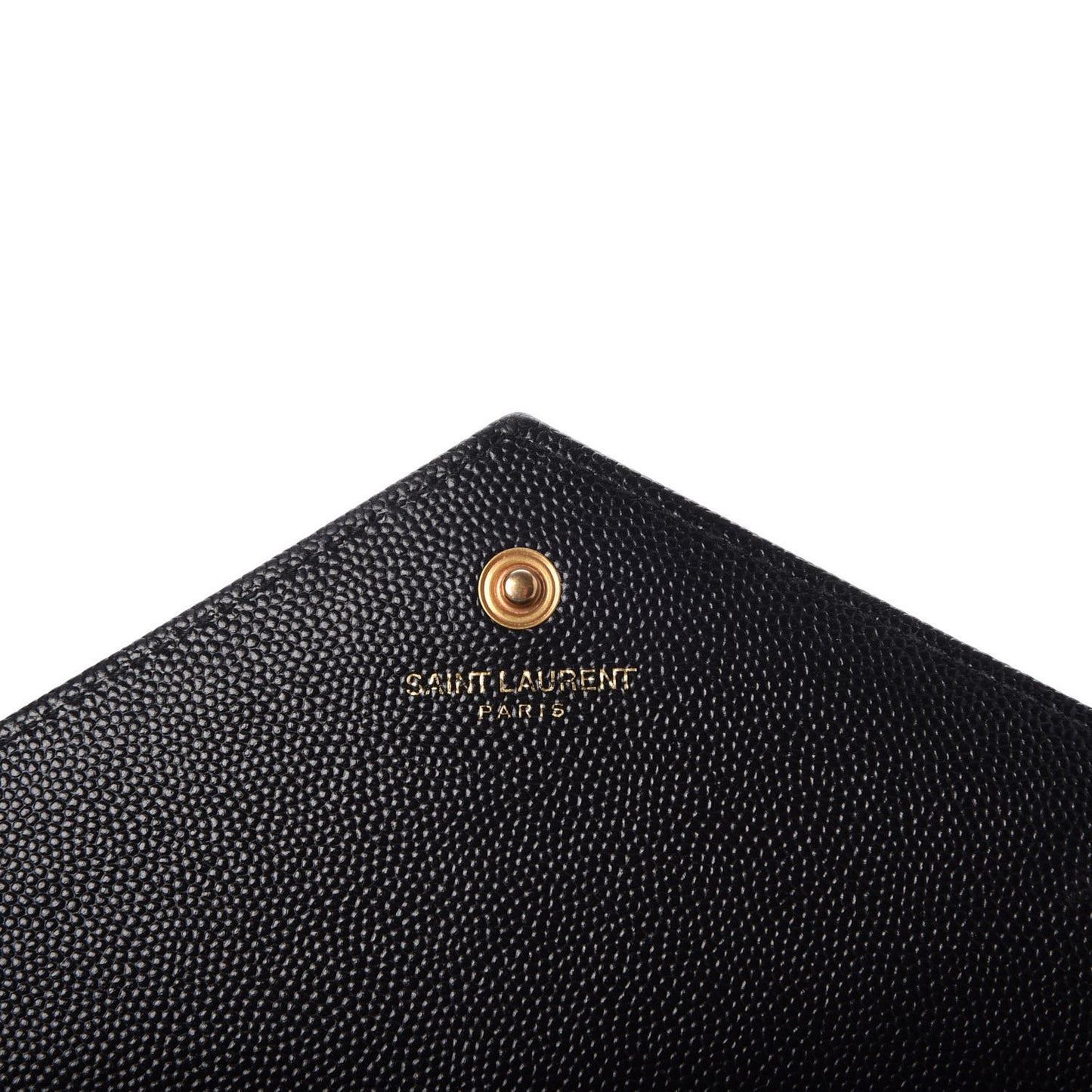 Grain De Poudre Matelasse Chevron Monogram Chain Wallet Black