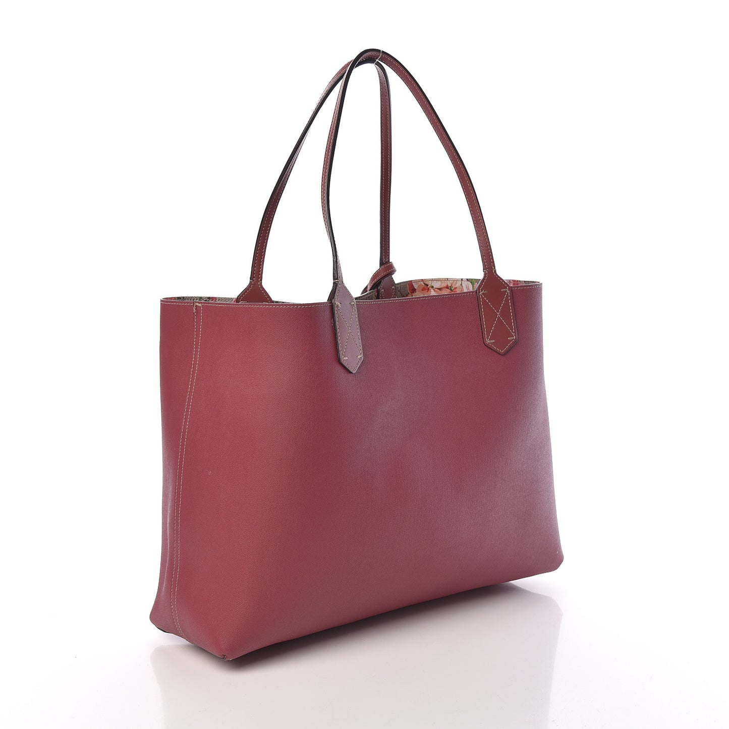 GG Supreme Monogram Blooms Medium Reversible Tote Beige Multicolor Dry Rose