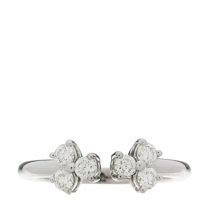 Tiffany Platinum Diamond Aria Open Ring 45 3.25 1 of 6