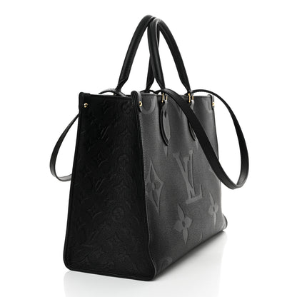 Louis Vuitton Empreinte Monogram Giant Onthego MM Black 3 of 13