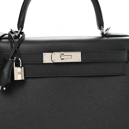 Hermes Epsom Kelly Sellier 28 Black 8 of 11