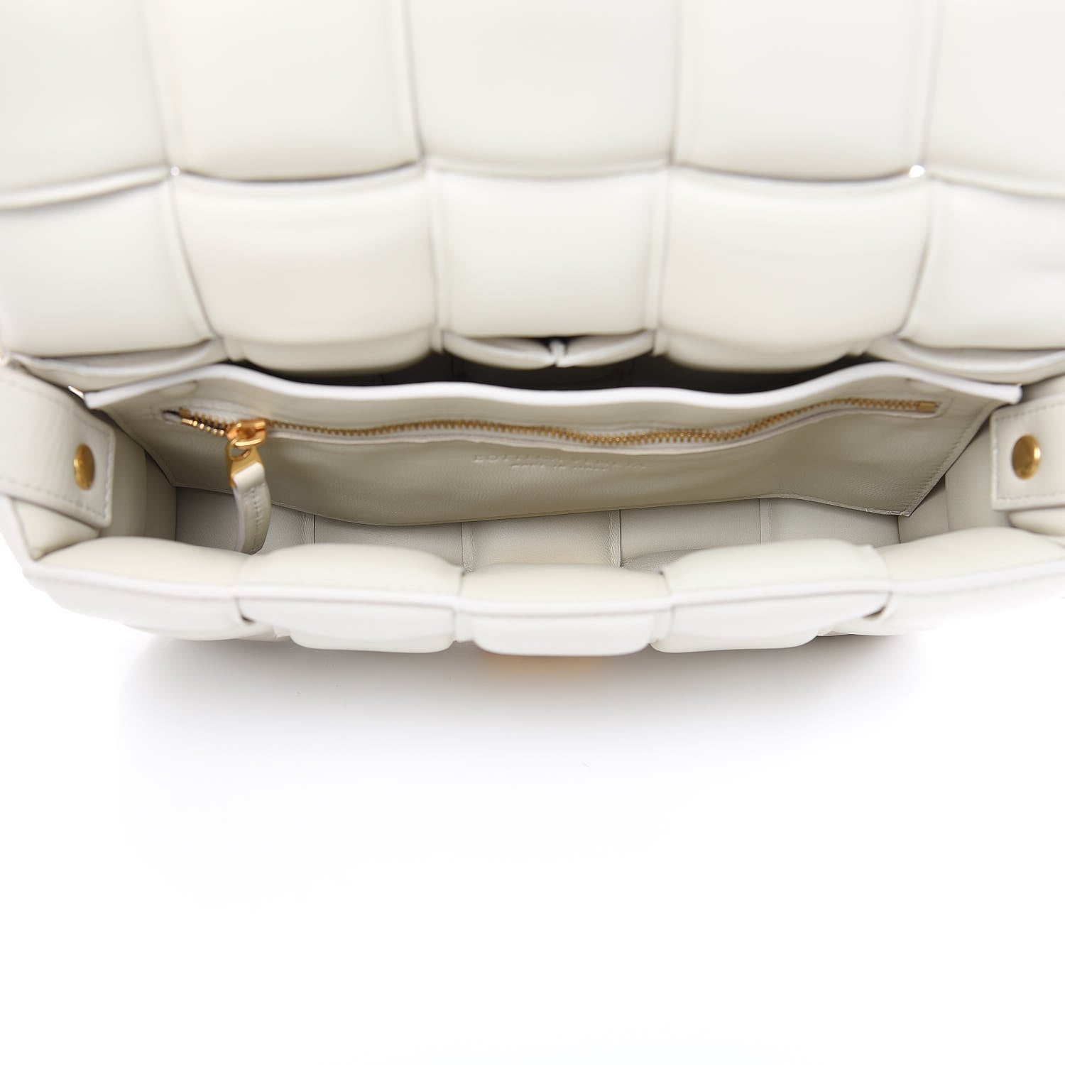 Bottega Veneta Paper Calfskin Maxi Intreccio Padded Cassette Crossbody Bag White 5 of 13