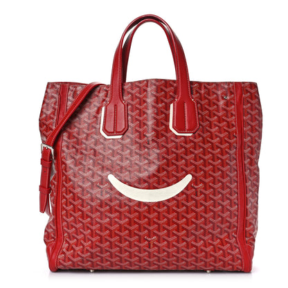 Goyard Goyardine Voltaire Smile Tote Red 1 of 8