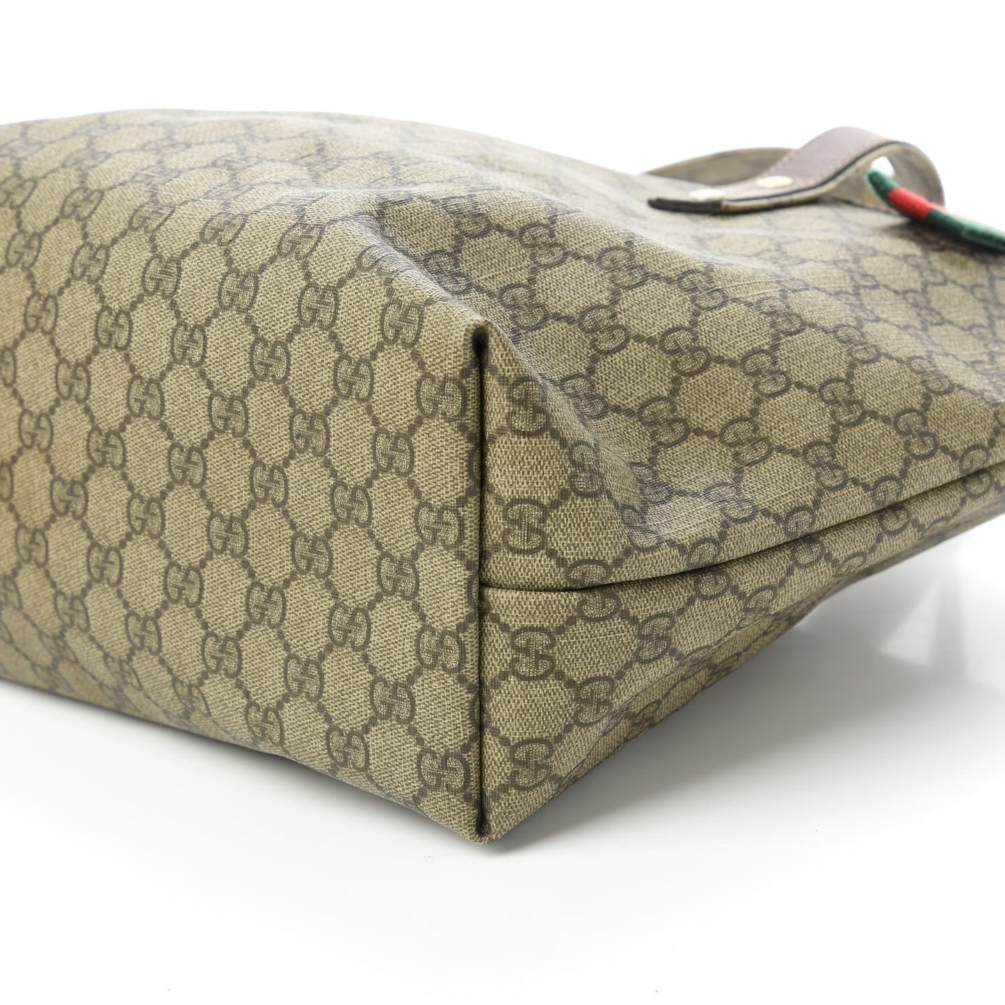 GG Plus Monogram Medium Signature Web Loop Tote Brown