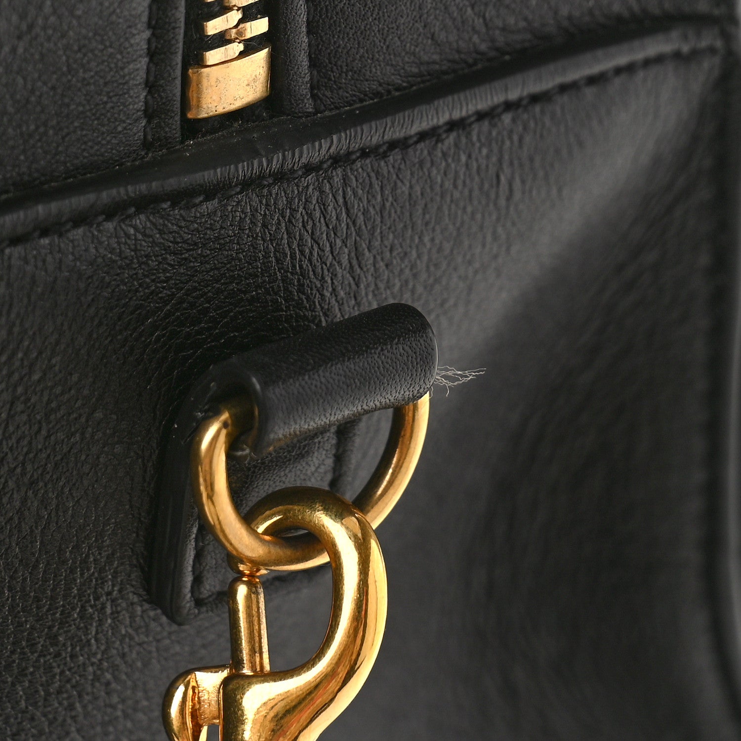 Saint Laurent Calfskin Matelasse Chevron Small Monogram Cabas Black 9 of 11