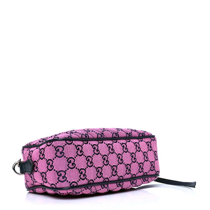 Gucci Monogram Multicolor Matelasse Diagonal Small GG Marmont Chain Shoulder Bag Pink Blue 3 of 4