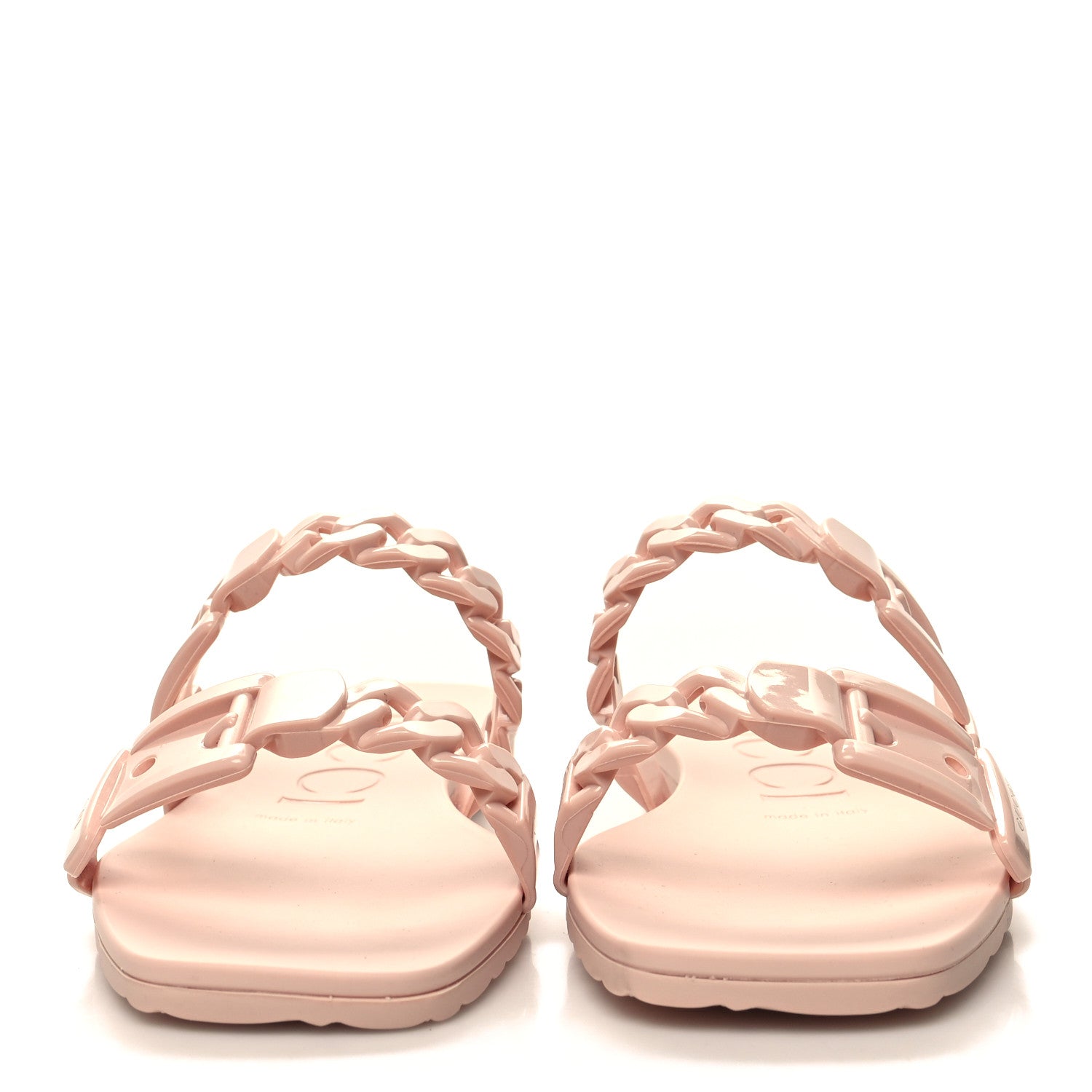 Gucci Rubber Womens Slide Sandals 35 Perfect Pink 2 of 9