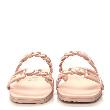 Gucci Rubber Womens Slide Sandals 35 Perfect Pink 2 of 9