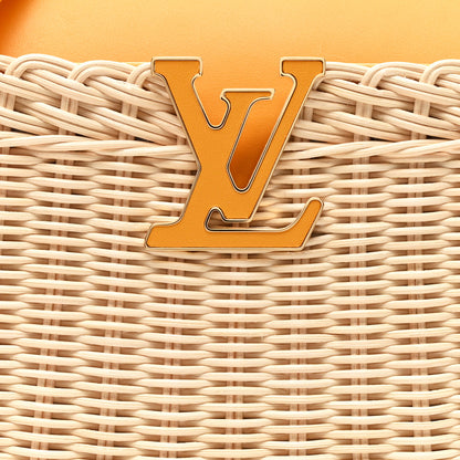 Louis Vuitton Rattan Calfskin Capucines BB Golden Yellow 8 of 12