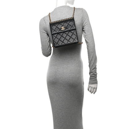Chanel Caviar Quilted Chain Backpack Black 2 of 10