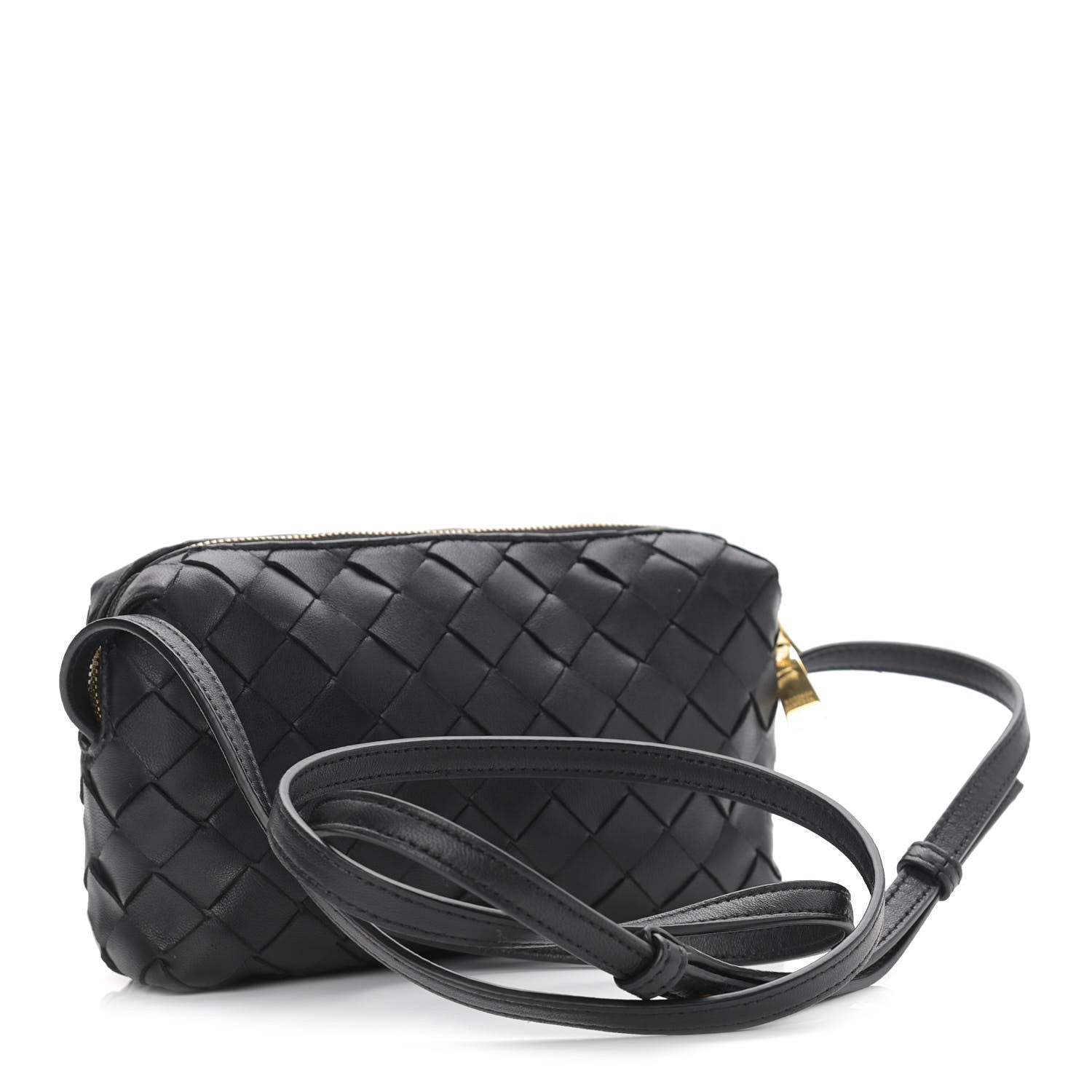 Bottega Veneta Nappa Intrecciato Mini Crossbody Black 3 of 9