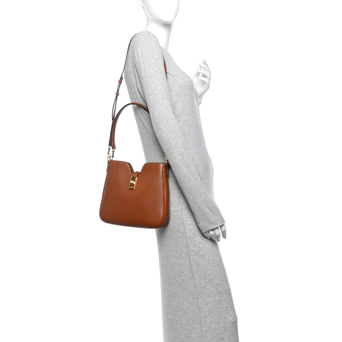 Celine Smooth Calfskin Small Camille 16 Soft Bag Tan 2 of 12