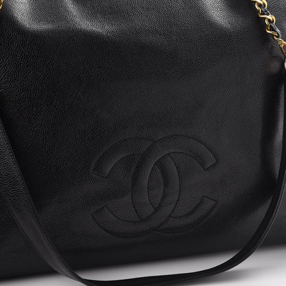 Chanel Caviar XL Weekender Bag Black 11 of 17