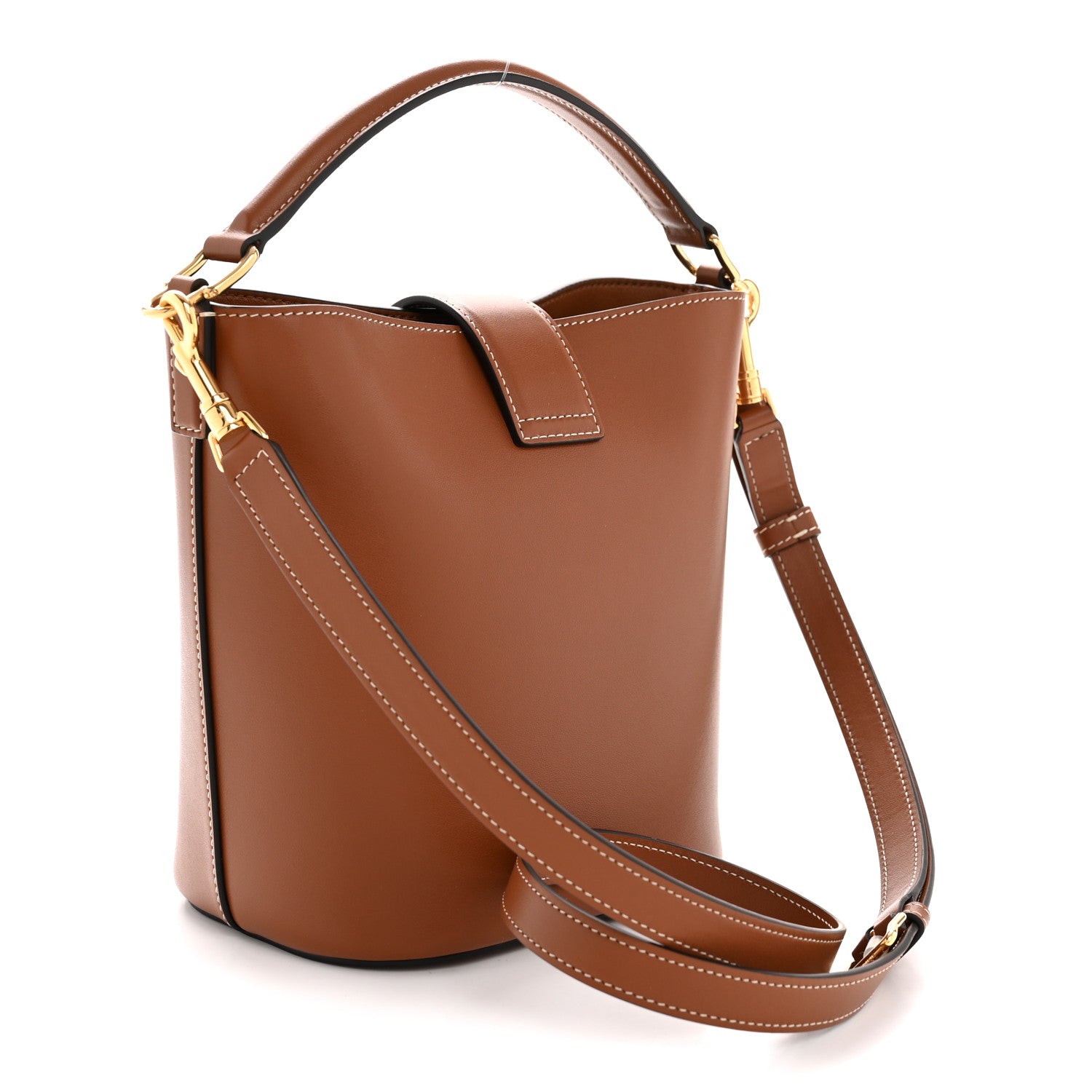 Celine Smooth Calfskin Triomphe Small Louise Bag Tan 3 of 12