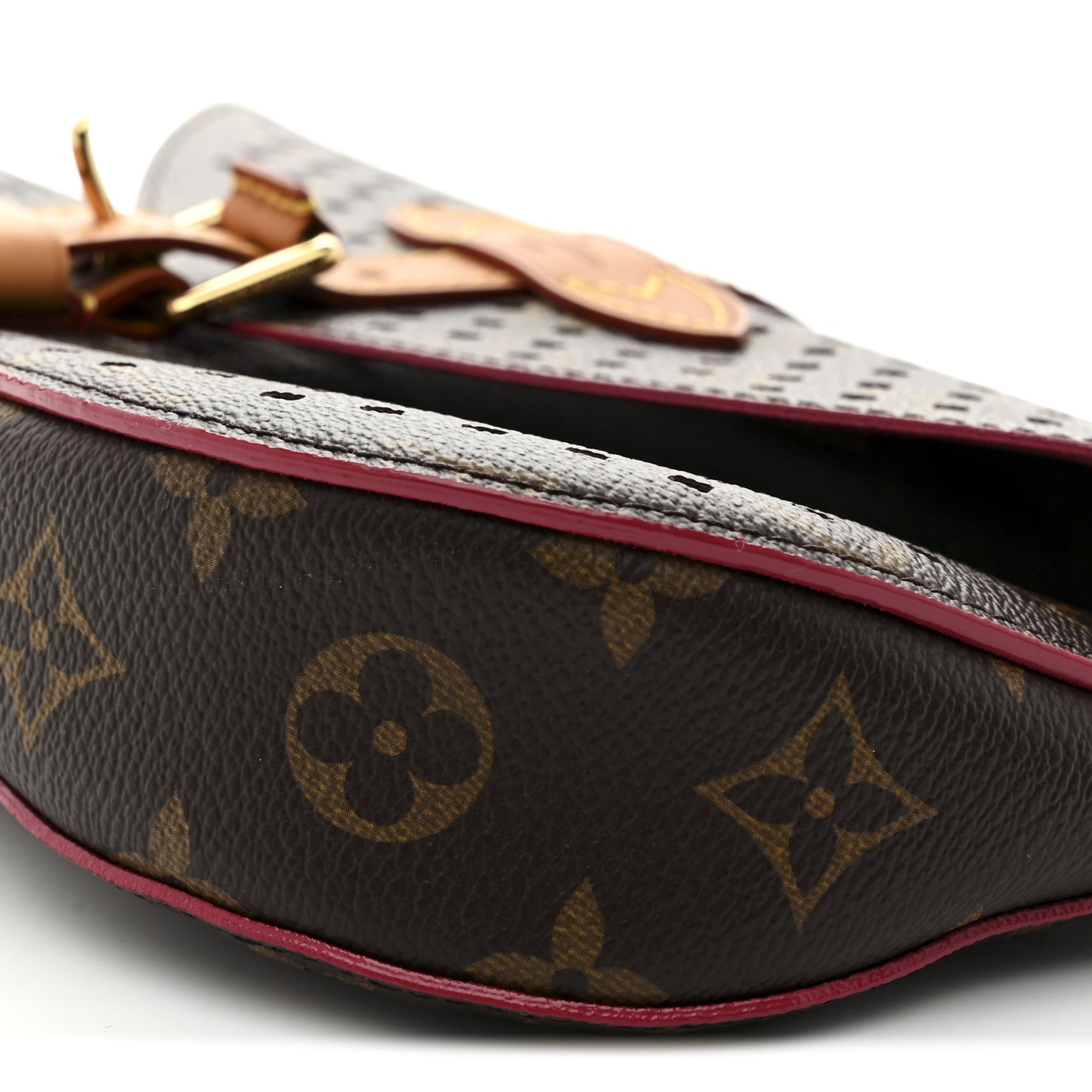 Monogram SC Flore Clutch Saumur Corail