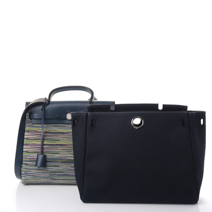 Hermes Barenia Vibrato Herbag 30 PM Indigo 4 of 13
