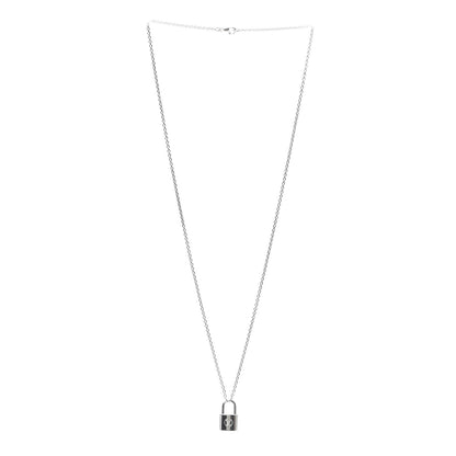 Louis Vuitton Sterling Silver Lockit Necklace 3 of 6