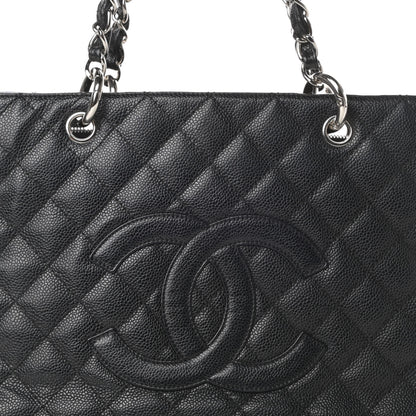 Chanel Caviar Quilted Grand Shopping Tote GST Black 8 of 15