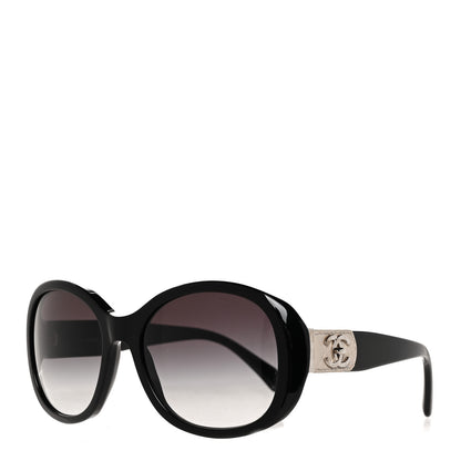 Chanel Acetate CC Turnlock Sunglasses 5235-Q Black Beige 1 of 7