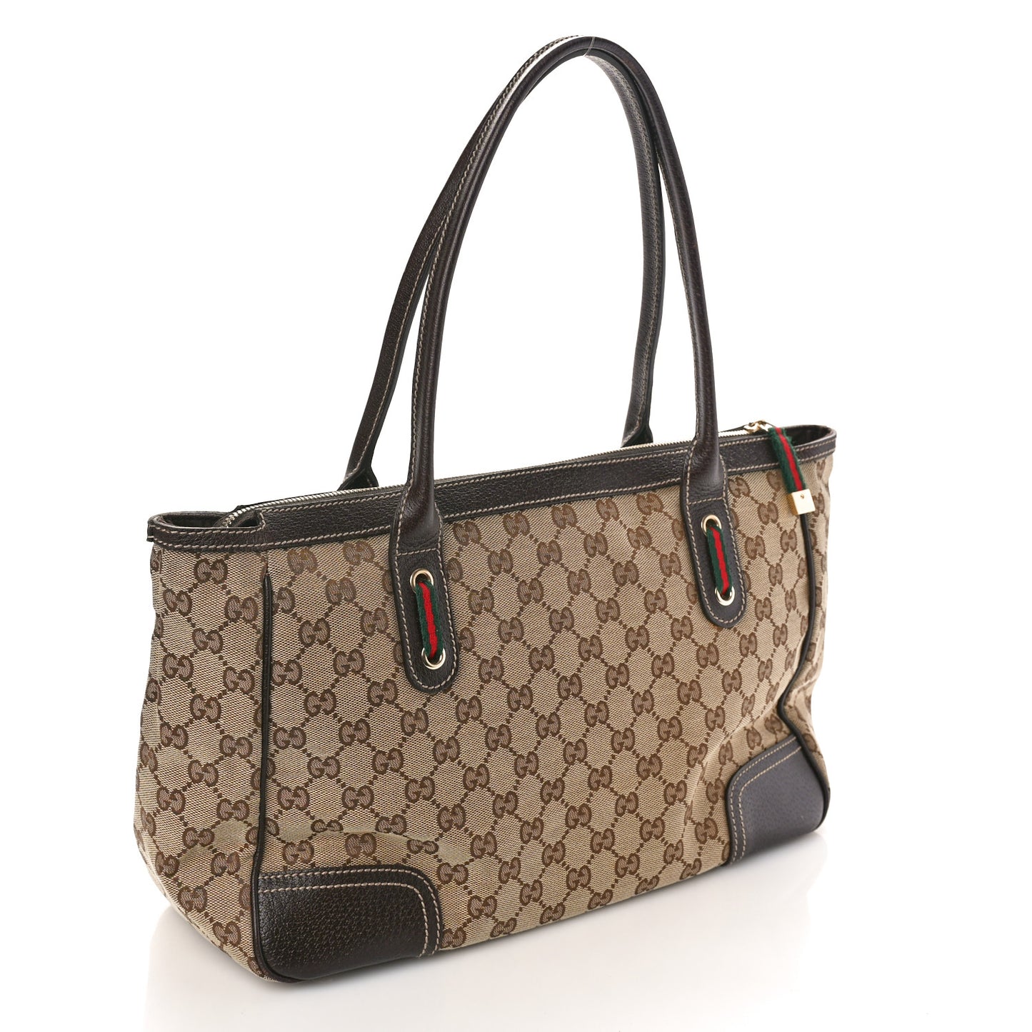 Monogram Medium Princy Tote Dark Brown