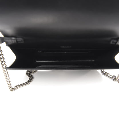 Prada Soft Calfskin Impunture Small Diagramme Crossbody Bag Black 5 of 10