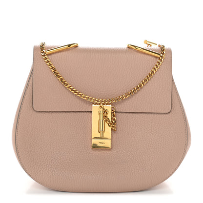 Chloe Grained Lambskin Drew Shoulder Bag Cement Pink 1 of 10