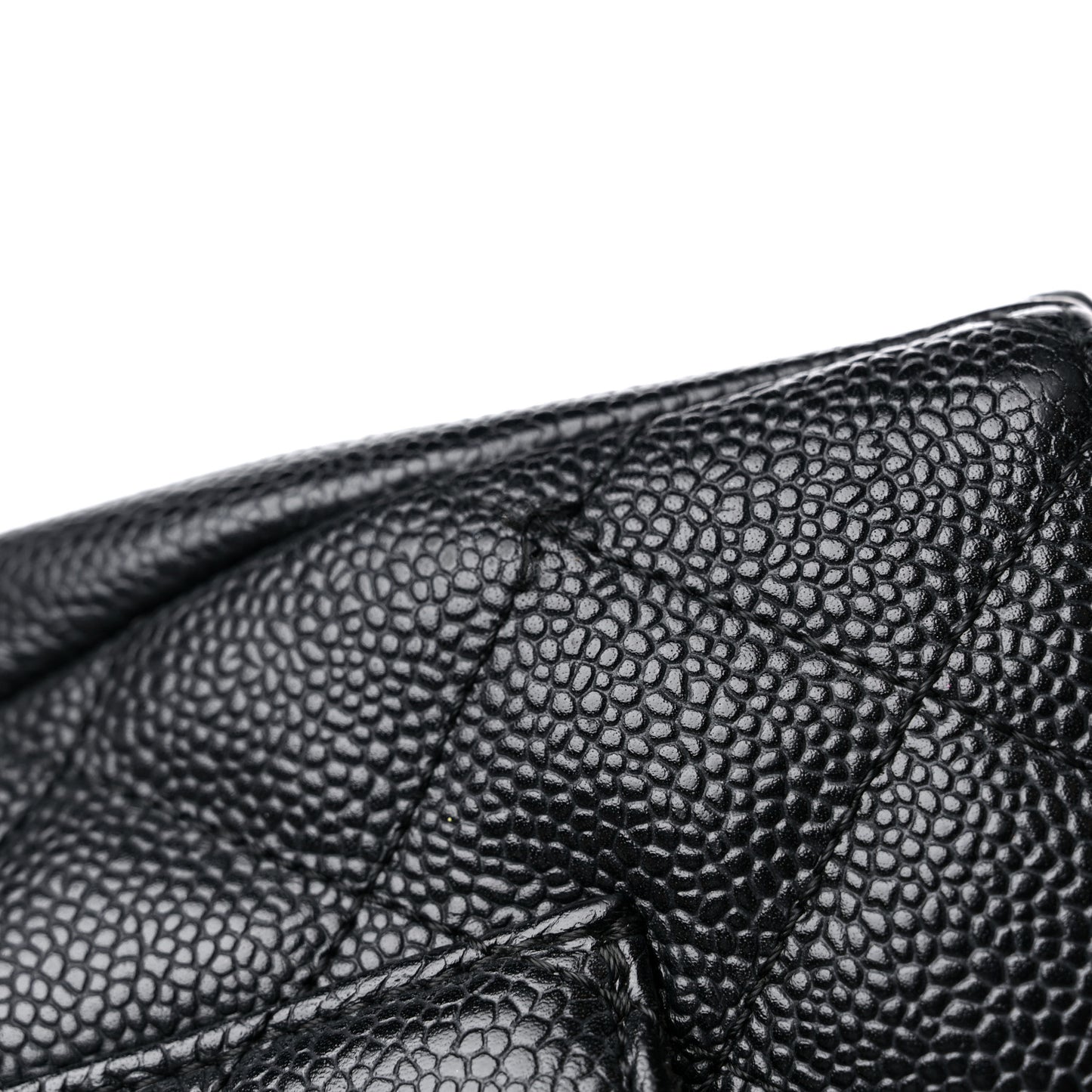 Caviar Quilted Grand Shopping Tote GST Black