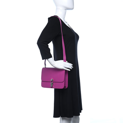 Saint Laurent Smooth Calfskin Le Carre Shoulder Bag Pink 2 of 9