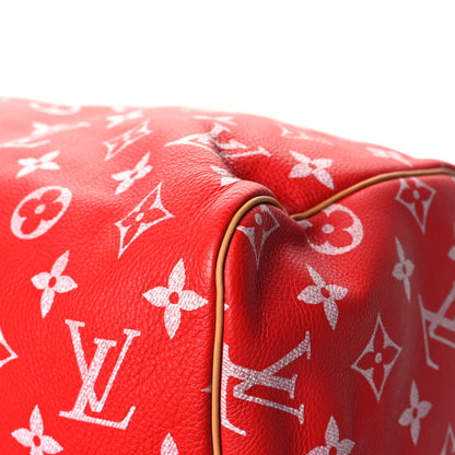 Louis Vuitton Calfskin Monogram Speedy P9 Bandouliere 50 Red 11 of 13