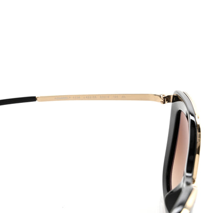 Chanel Acetate Quilted Metal Butterfly Sunglasses 4238-A Black 7 of 9