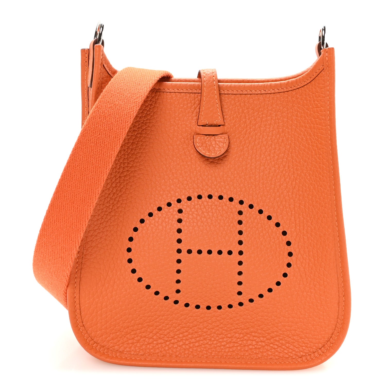 Hermes Taurillon Clemence Evelyne TPM Abricot 1 of 11