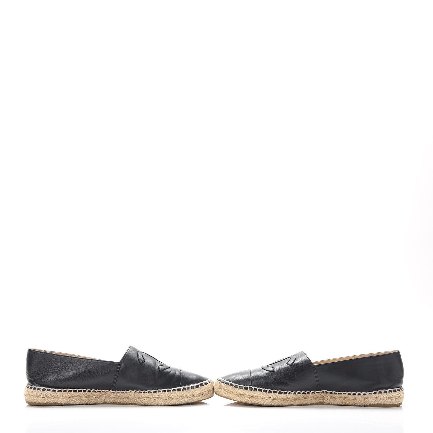 Lambskin CC Espadrilles 42 Black