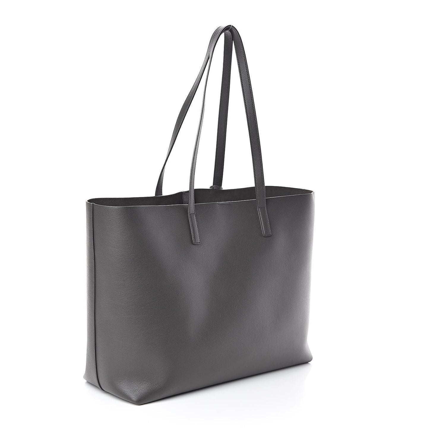 Calfskin Large Shopping Tote Dark Grey
