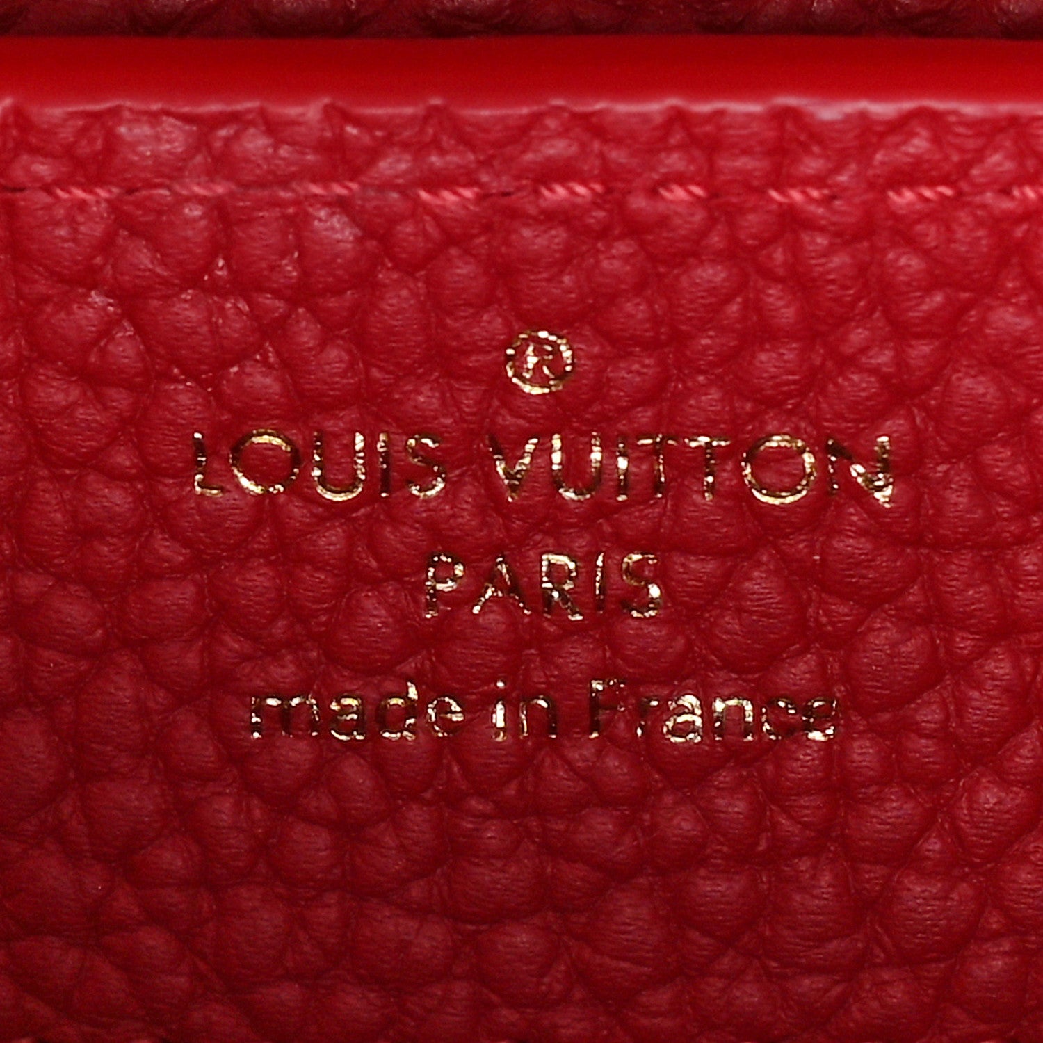 Louis Vuitton Taurillon Mini Capucines Scarlet 6 of 8
