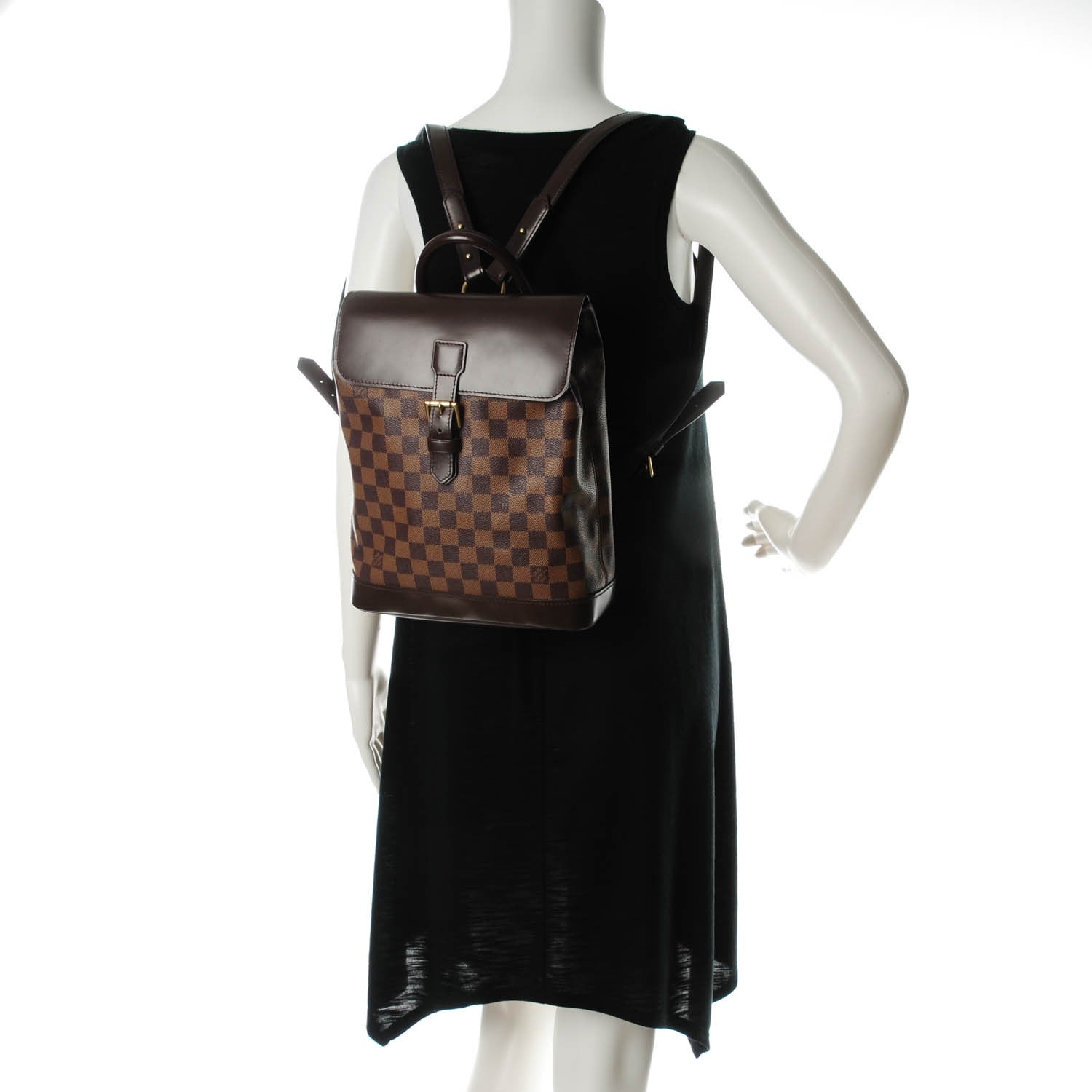Louis Vuitton Damier Ebene Soho Backpack 2 of 8