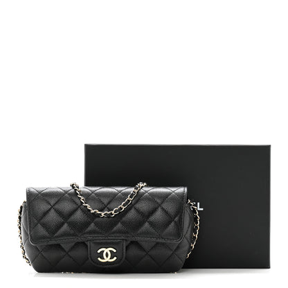 Chanel Caviar Quilted Glasses Case With Chain Black 10 of 10