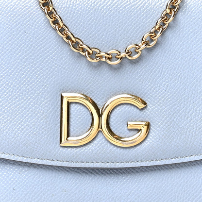 Dolce & Gabbana Dauphine Wallet On Chain Light Blue 7 of 11