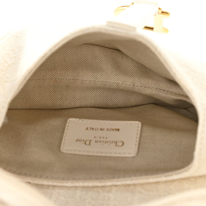 Christian Dior Oblique Mini Saddle Bag White 5 of 13