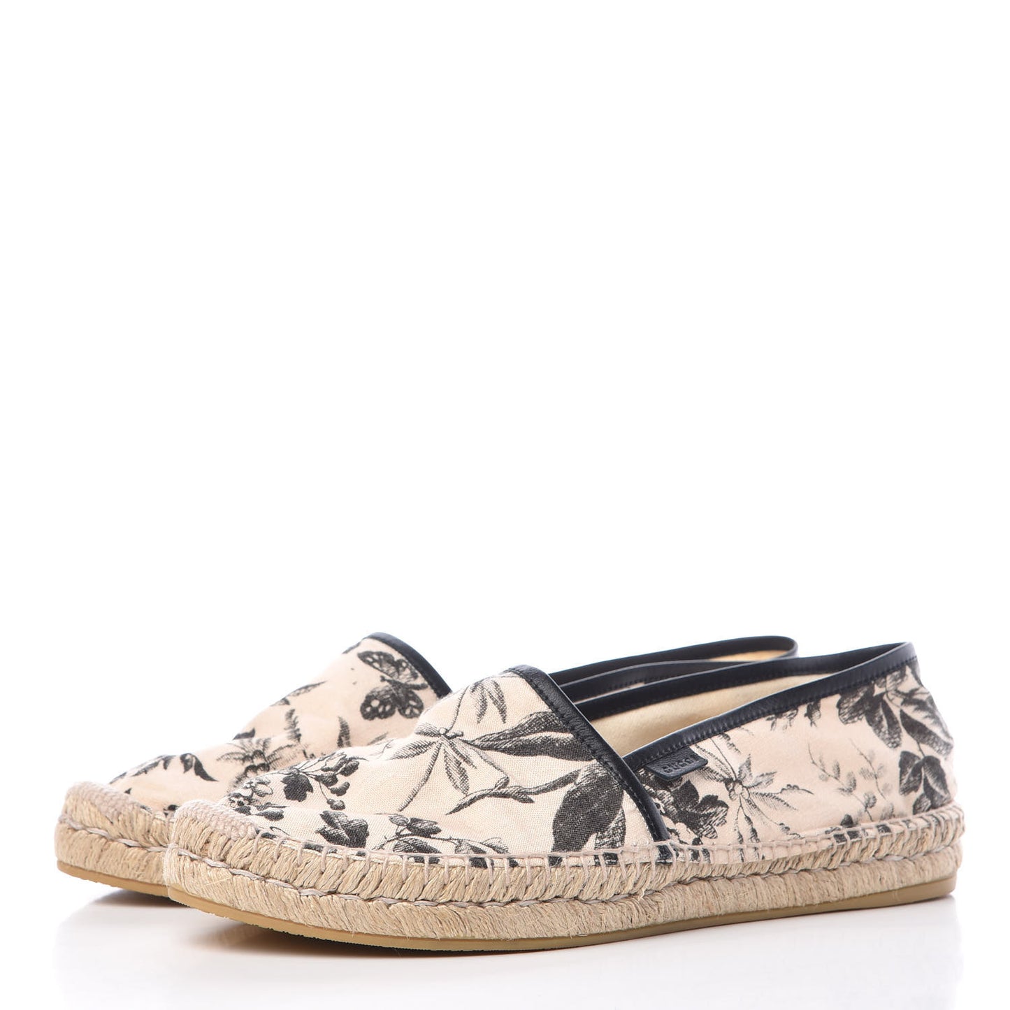 Canvas Pilar Printed Espadrille 42 Black