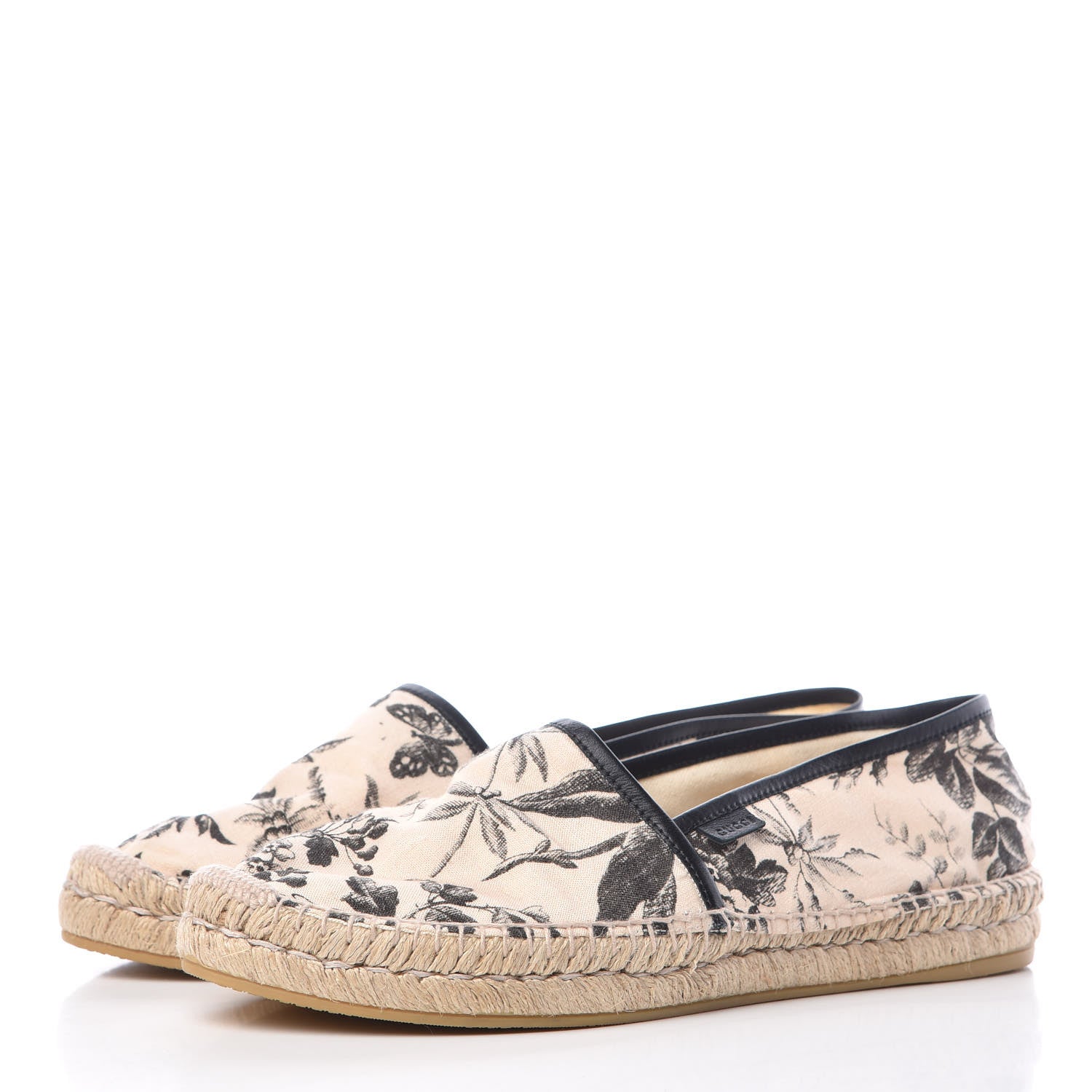Gucci Canvas Pilar Printed Espadrille 42 Black 3 of 9